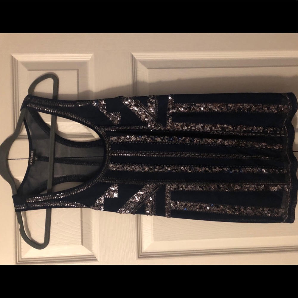 Express Sequin Tank Top - image 1